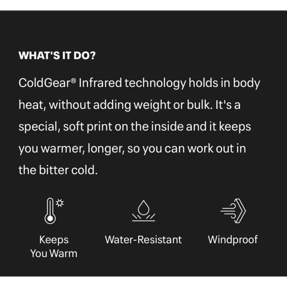 Under Armour solid features lining